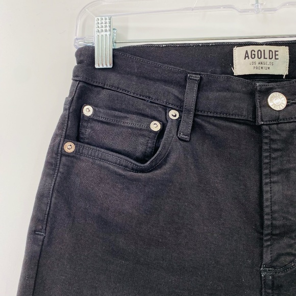 Agolde High Waisted Sophie Skinny Jeans in Black Size 27 - Picture 2 of 7
